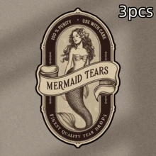 Miếng dán vinyl Mermaid Tears Halloween cho ô tô, bình nước, laptop, lọ thuốc, I'm Just A Sticker! Miếng dán vinyl tự dính tái sử dụng với thiết kế hoa văn trang trí cho laptop, bình nước, sổ tay và studio - Một cỡ - Xem 13
