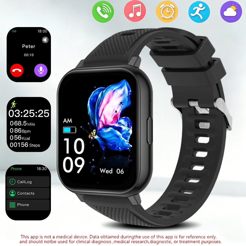 2026 New Smart Watch, 1.83-Inch HD Full Touchscreen, Unisex, Stylish Design, Receives Messages, Call Function, Step Tracking, Message Alerts, Compatible With IOS And Android, Perfect Gift For Boyfriend And Girlfriend