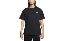 Nike Sportswear Solid Color Crew Neck Casual Short Sleeve T-Shirt For Men - Black - View 7