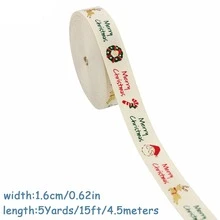 Christmas Ribbon With Santa Traditional Red Green Plaid Xmas Tree Merry Christmas Elk Reindeer Snowflake Bow Bear Mistletoe Pattern For Gift Wrapping Bow Wreath DIY Craft Festive Holiday Home Decor Baking Supply - Multicolor - View 17