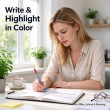AOPO AO-580 Dual End Blue&Red Ball Point Pen,Smooth Writing For Office Mate,Easy Writing Marking For Office School,For Highlighting Notes,Best Mate For Your Study - Sets - View 11