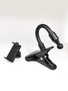 Lazy Clip‑On Phone Stand, 360 Rotatable Gooseneck Holder. Features Highly Bendable Gooseneck For Multi‑Angle Adjustment, Firm Clamping Structure Prevents Slipping. Easy To Attach To Shelves, Desks And Bed Frames - Multicolor - View 6