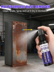 JAYSUING Metal Rust Remover, Fast Rust Removal Cleaning And Protection, Restore Shine, Compatible With Most Metal Substrates, Can Be Used As Primer, Suitable For Iron Gates, Railings, Tools And Vehicle Frames And Other Metal Parts - Liquid - View 2
