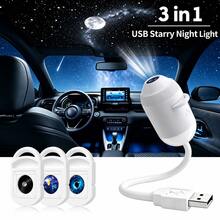Multi-Pack USB Starry Sky Galaxy Projector Light, 360° Rotating Mini LED Car Ceiling Projector, Adjustable Brightness Touch Control, USB Powered Starry Sky Projector Light, Suitable For Car Interior, Bedroom Ceiling, Wall And Romantic Atmosphere Decoration - A - View 13