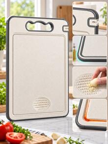 Double-Sided Non-Slip Cutting Board, Suitable For Cutting Meat And Bread, Ideal Kitchen Essential, Holiday Gift For Mom Or Grandma - Multicolor - View 3
