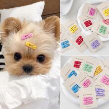 Pet Mini BB Hair Clips 2cm Colorful Square Candy Color Hair Clips For Teddy, Yorkshire Terrier, Small Dog Decorative Headwear - Multicolor - View 2