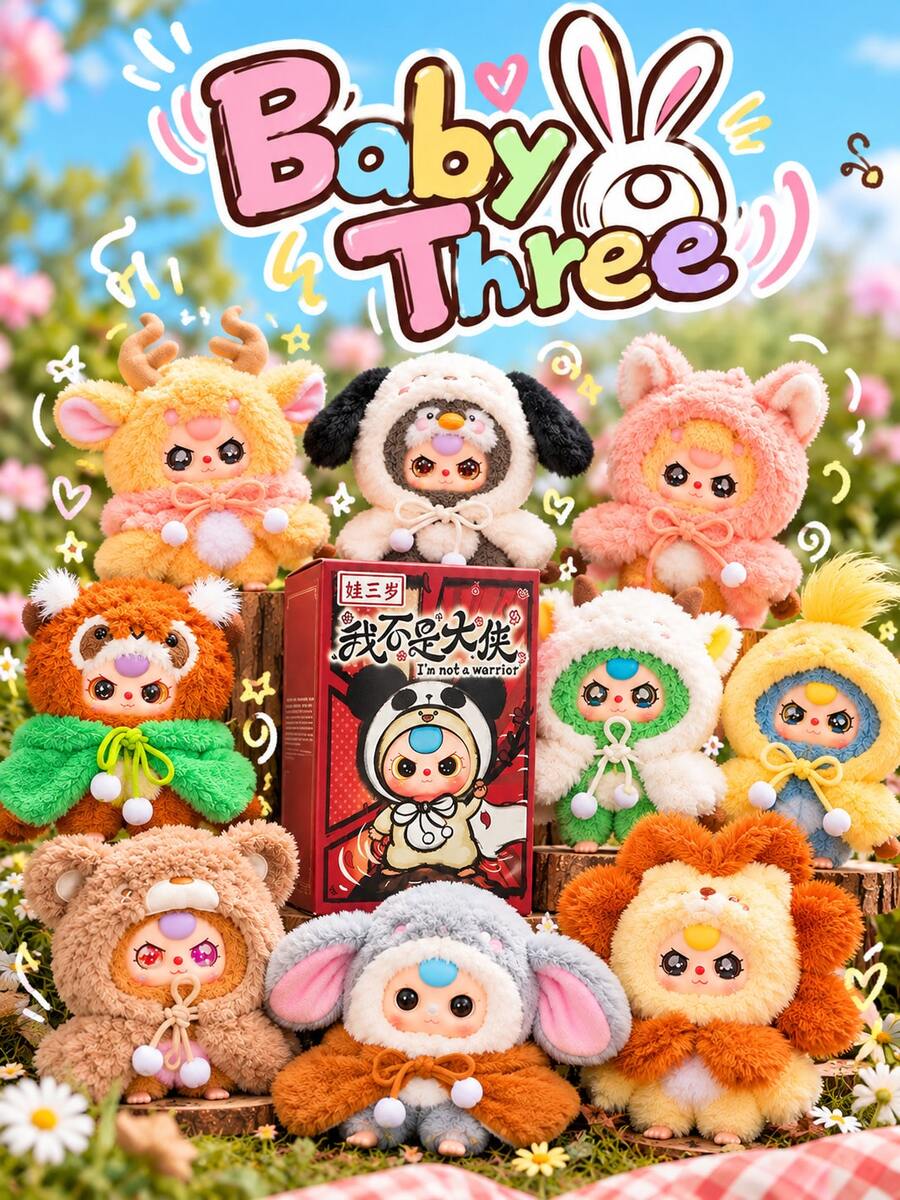 cureplaneta Baby Three - I Am Not A Hero Series Toy Blind Box (Non-Plush Filled) Random Face - Blind Boxes - View 1