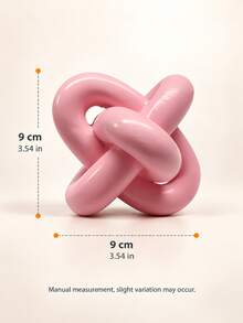 Modern Infinity Knot Decor, Pink Abstract Figurine, Contemporary Sculpture Home Decor, Suitable For Bookshelf, Mantel, Coffee Table, Bedroom, Office And Housewarming Gift - Selected Items - View 11