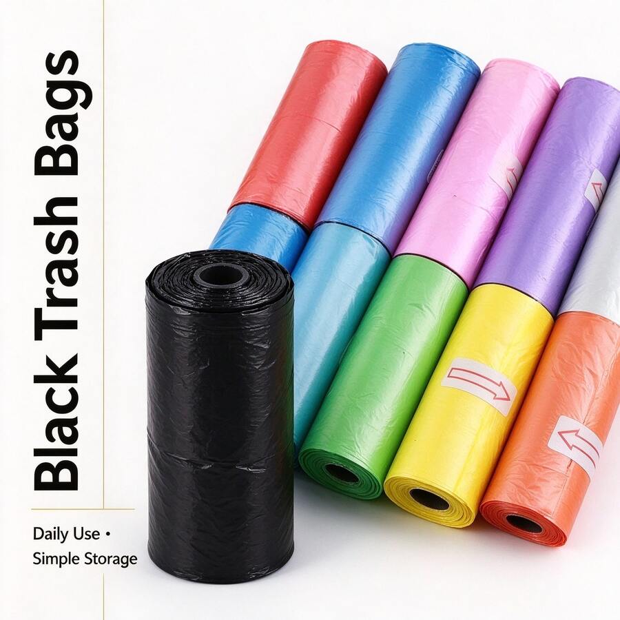 1/2/5/10/20 Rolls Multi-Color Trash Bags, Extra Thick Trash Can, Strong ...
