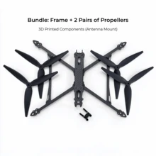 Paket Kit Rangka Drone FPV Mark4 10 Inci Serat Karbon Jarak Sumbu Roda 427mm Lengan 7mm dengan 2 Pasang Baling-Baling & Dudukan Antena Cetak 3D untuk Balap Freestyle - View 8