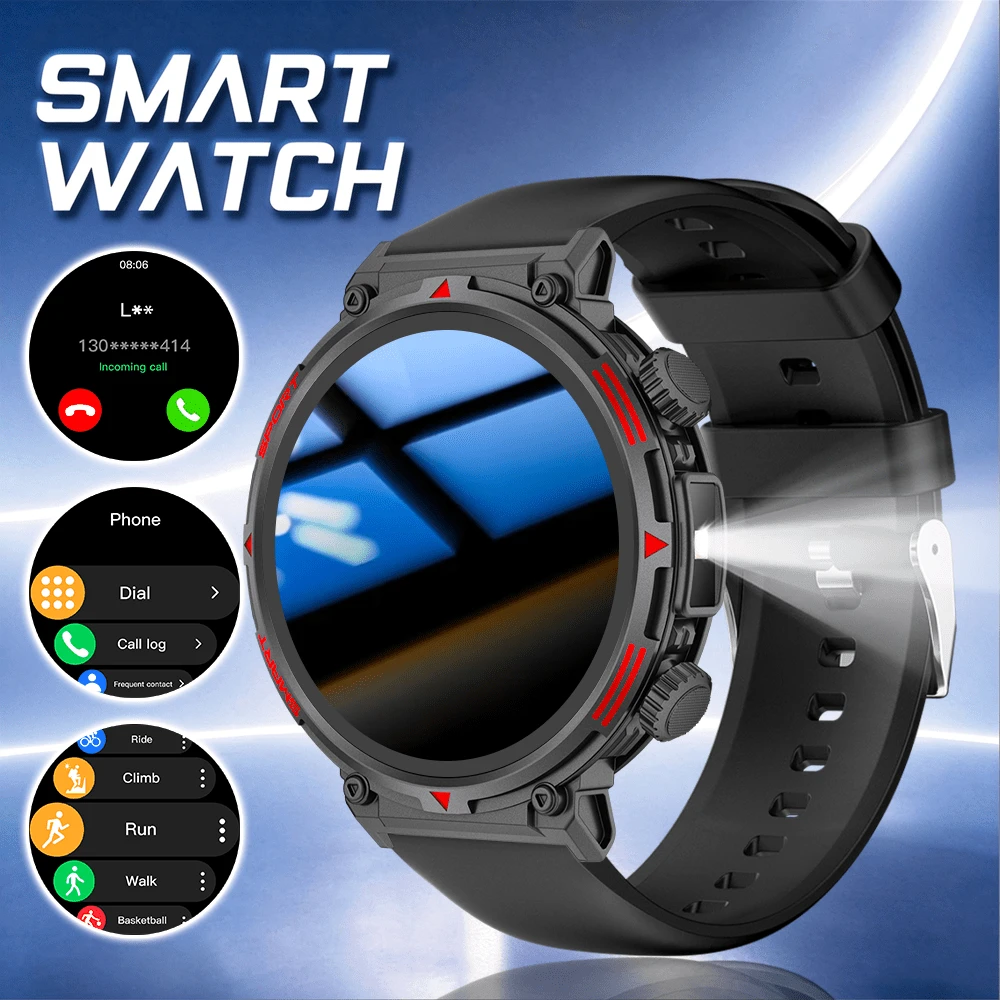 2026 New Smart Watch, Wireless Call/Dialing, Multiple Sports Modes, Call Reminder & Reject, Message Notification, Calendar/Stopwatch, Compatible With IOS/Android - View 1