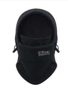 1pc 12 Zodiac Winter Thick Warm Face Mask Hat - Elastic Drawstring Design,Suitable For Cycling, Skiing And Other Outdoor Sports, Fleece Ear-Covering - Black - View 9