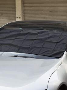 YAIUZGOO Universal Car Windshield Cover For Snow & Frost Protection, Foldable Front Window Snow Cover With Side Flaps, Dual Layer Sun Shade, Weather Resistant Auto Windshield Protector For Winter Ice Rain Dust Blocking, All Season Car Accessories - 200*70CM - View 4