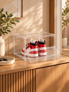 1pc Stackable Transparent Doll Storage Cabinet, Display Case, Toy Model Dust-Proof Display Cabinet, Doll And Model Storage Display Rack, Desktop Floor Multi-Use Dust - Multicolor - View 3