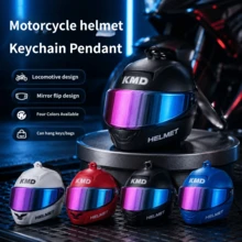 Hot-Selling Realistic Colorful Motorcycle Helmet Keychain & ABS Cool Bag Charm & 3D Motorcycle Helmet Pendant & Gift - Multicolor - View 9