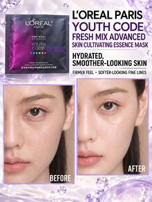 L'Oreal Youth Code 密集肌能賦活面膜,1片/3片,密集保濕、緊緻修護、抗皺舒緩 - 歐萊雅青春密碼密集肌能精華鮮注面膜 33g*1 - 查看 10