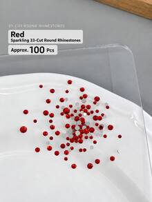 1 Box 12 Colors K9 Colorful Flat Back Rhinestones Nail Art Decor, Super Shiny, High Quality, Mixed Sizes, Suitable For High-End Gel Nail Art DIY Decoration - Multicolor - View 19