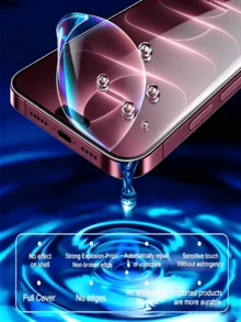 8片裝水凝膠膜螢幕保護貼，適用於 18 Pro/18 Pro Max/17/17 Pro Max/17 Pro/Air/16/15/Plus/14/Pro Max/13/12 Pro Max/Mini/11/X/XS/XS MAX/XR/7/8/SE 2/3/Plus [非鋼化玻璃] - 8 件 - 查看 9