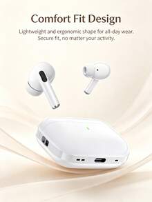 Earbud Bluetooth Nirkabel Sejati TWS, Headphone Stereo HiFi, Earbud Olahraga Peredam Kebisingan dengan Mikrofon, Kompatibel dengan Smartphone - MultiWarna - View 2