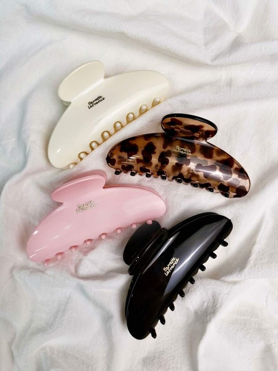 1/4pcs Women's Hair Claw Clips Practical Hair Clips Fashion Hair Accessories, Suitable For Daily Wear, Party, School, University, Autumn Vacation Outfits And Summer - Multicolor - View 1