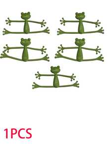 10pcs/5pcs/1pc Frog-Shaped Plant Stand With Movable Limbs, Suitable For Potted Plants, Succulents And Small Greenery. Great For Living Room, Balcony, Study And Office. Made Of Durable PP Material - Multicolor - View 11