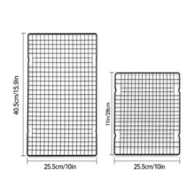 Heavy Duty Cooling Racks For Baking Set Of 2, Stainless Steel Wire Grid Rack Oven , Large & Small Size Baking Rack For Cookie Cake Bread, Kitchen Baking, Grilling, Outdoor Picnic & Camping - Multicolor - View 9