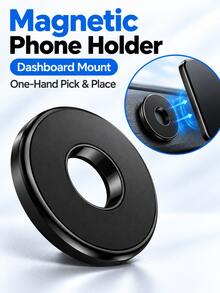 1/2PCS Upgraded Magnetic Car Phone Holder, Strong Magnetic Adsorption, Anti-Shake, 360° Rotating Nav Mount, Dashboard/Air Outlet, Universal, Quick Install, One-Hand Use, Multi-Scene, Halloween, Thanksgiving, Cyber Monday, Christmas - A - View 2