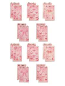 30/20/10/5pcs Cute Pink Spiral Notebooks, Butterfly Heart Pattern Wire-Bound Memo Pads, Random Color A5 Writing Journals, Lesson Planning Notes, School & Office Supplies, Back To School Gifts - A - View 7