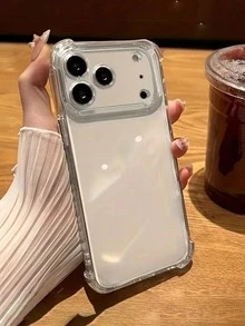 2件裝透明手機殼，吸震氣墊四角設計，全鏡頭保護，高透明彈性 TPU 材質，適用於 iPhone 18 Pro Max/18 Pro/17 Pro Max/17 Pro/17 Air/17/16 Pro Max/16/15 Pro Max/15/14/13/12/11 系列 - 透明2 - 查看 4