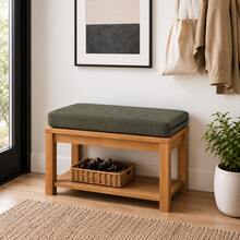 Heavy-Duty Indoor/Outdoor Bench Pad – Sophisticated Design For High-Traffic Seating Areas - Dark Green - View 6