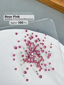 1 Box 12 Colors K9 Colorful Flat Back Rhinestones Nail Art Decor, Super Shiny, High Quality, Mixed Sizes, Suitable For High-End Gel Nail Art DIY Decoration - Multicolor - View 12