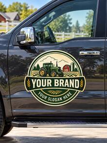 Custom Car Magnetic Signs, Personalized Logo Suitable For Cars, Trucks, Waterproof Design, Promote Your Commercial Vehicle, Professional Printing And Die-Cutting - Multicolor - View 8