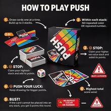 PUSH Board Game, Progressive Card Game, Suitable For Family And Friends Leisure Gatherings, Tabletop Game - Multicolor - View 9