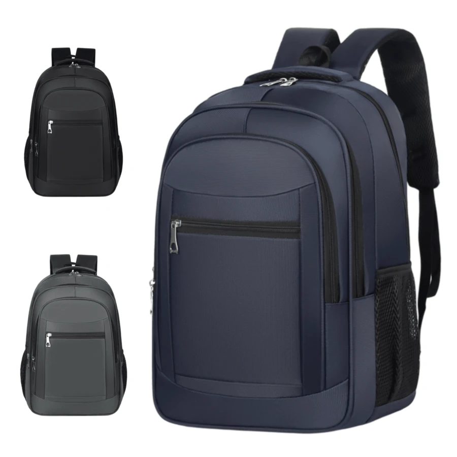 New Minimalist And Versatile Large Capacity Lightweight And Fashionable Multi Compartment Solid Color Lightweight Multi-Color Men's Backpack - Multicolor - View 1