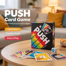PUSH Board Game, Progressive Card Game, Suitable For Family And Friends Leisure Gatherings, Tabletop Game - Multicolor - View 5