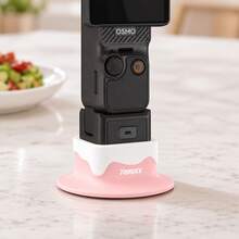 Cute Silicone Base For Pocket 4/4P/3 - A Soft, Stable, And Non-Slip Stand That Is Compact, Convenient, And Ready To Use; Designed Not To Block The Charging Port, It Is An Essential Accessory For Your Handheld Gimbal Camera. - View 9