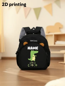 Mochila personalizada de oso de peluche mini para volver a la escuela, diseño de bloques de color, gráfico lindo de oso de fútbol en el frente, nombre personalizable, adecuada para la escuela, clase de baile o viajes, regalo de cumpleaños, regalo de Navidad, estilo estético - Multicolor - Ver 49