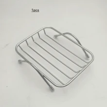 1pc/Stainless Steel Soap Dish, Soap Holder With Self-Draining Function, Includes Removable Drainage Tray; Suitable For Bathroom Or Kitchen Sink Metal Countertop Soap Holder. - Silver - View 10