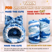 CLSUPER Gradient Color Giant Chunky Chenille Yarn 18oz/500g Super Soft Striped Arm Knitting Yarn, Suitable For Crochet Projects, DIY Blankets, Pet Beds, Beginner-Friendly, Washable - Multicolor - View 13