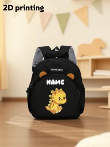 Mochila personalizada de oso de peluche mini para volver a la escuela, diseño de bloques de color, gráfico lindo de oso de fútbol en el frente, nombre personalizable, adecuada para la escuela, clase de baile o viajes, regalo de cumpleaños, regalo de Navidad, estilo estético - Multicolor - Ver 31