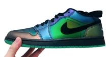 Nike Jordan Air Jordan 1 SE Men's Low-Top Retro Basketball Shoes Black - Black - View 1