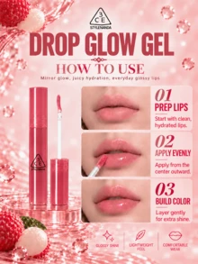 3CE Glow Lip Gloss #Neat 3.8g, Mirror-Like Watery Finish, Lightweight & Non-Sticky, Buildable, Long-Lasting Hydration, Daily Essential - #Neat - View 11