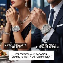 Street Style Calendar Watch, Suitable For Evening Parties, Casual Outings, Creating A Distinctive Wrist Look - Silver - View 6
