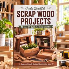 DIY Woodworking Tutorial Book Waste Wood Creative Projects Collection | 50 Simple Easy-To-Learn Woodworking Crafts | Home Garden Decoration Making Guide | Beginner Woodworking Introduction Manual | Wood Material Transformation And Reuse Creative Book | Weekend Leisure Handmade Projects | Home DIY Decoration Inspiration | Suitable For Woodworking Enthusiasts And Handmade Experts Collection - Style 1 - View 8