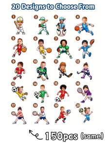 1/10/25/50/100/150pcs Personalized Face Cupcake Toppers - Personalized Photo Face - Custom Party Decorations, Party And Celebration Decor, Custom Ball Theme Cupcake Toppers, Suitable For Any Sports Theme Party - Multicolor 2 - View 29