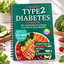 Type 2 Diabetes Healthy Recipe Book 100+ Blood Sugar Control Dishes Recipe Collection 30-Day Meal Plan Low Sugar Low Carb Healthy Meal Combination Guide Simple & Quick 20-Minute Gourmet Cooking Home Kitchen Nutrition Management Manual - Style 1 - View 5