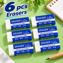 20/50pcs 2B Erasers - Durable, Easy To Erase, Ideal For Writing, Drawing, And Art Projects. Vibrant Multi-Colors In A Portable Pouch, Art Project Supplies, Essential For Back-To-School - Rectangle - View 11