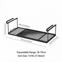 No-Drill Hanging Installation, Tool-Free, Stable & Anti-Slip. Breathable Mesh Expands Cabinet Space. Layered Storage For Clothes, Cups, Bowls And Shoes, Utilizing Idle Space For Multi-Scene Home Use. - Multicolor - View 12