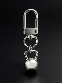 6pcs Gym Keychain Set, Alloy Weightlifting Men's Kettlebell Dumbbell Barbell Pendant Keyring, Sports Fitness Bag Charm, Fitness Enthusiast Gift - Multicolor - View 6