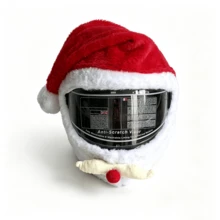 Motorcycle Helmet Cover, Riding Helmet Decoration, Christmas Elements, Multiple Colors Available, Christmas Gift - A - View 13
